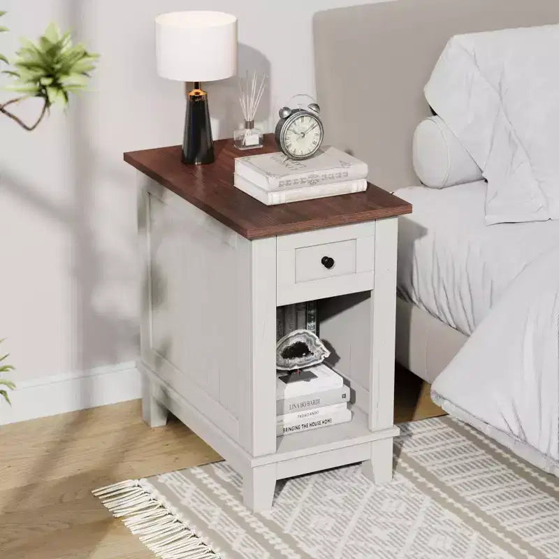 1 PB MDF Single Drawer Coffee Table - Stylish and Functional Sofa Side Table, Durable MDF Material, Space-Saving Design, Easy to Assemble