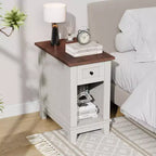 1 PB MDF Single Drawer Coffee Table - Stylish and Functional Sofa Side Table, Durable MDF Material, Space-Saving Design, Easy to Assemble