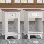Table basse à tiroir unique en MDF - Table d'appoint de canapé élégante et fonctionnelle, Matériau MDF durable, Design compact, Facile à assembler