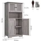 Meuble de rangement haut de 50,4 po avec portes vitrées, étagères réglables, armoire de bar pour cuisine et salon