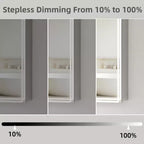 Armoire à pharmacie avec miroirs et lumières, armoire de salle de bain avec 3 modes d'éclairage, anti-buée, intensité variable, fonction mémoire, prise de courant, argent