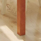 Table à manger en bois naturel avec 2 tiroirs de rangement, surface spacieuse, rangement organisé pour couverts, indispensable pour la cuisine et la salle à manger