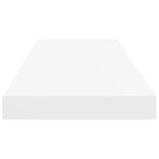 Étagère murale nid d'abeille blanche MDF, métal 80 x 23,5 x 4 cm
