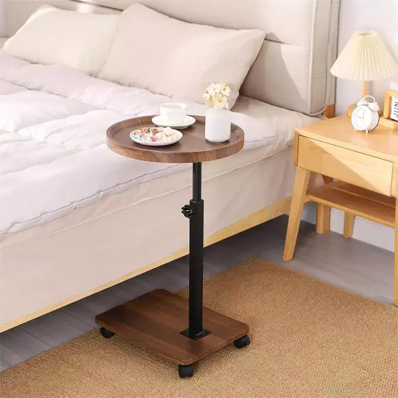 Table d'appoint mobile, Bureau d'écriture portable et sur pied pour la maison et la chambre à coucher