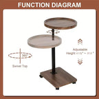 Table d'appoint mobile, Bureau d'écriture portable et sur pied pour la maison et la chambre à coucher