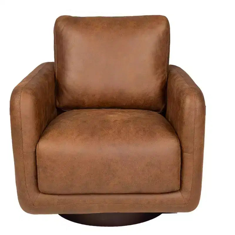 Fauteuil pivotant, fauteuil de salon avec coussin de dossier, revêtement en bouclé, chaise longue moderne à profil bas pour salon, coin lecture, chambre à coucher