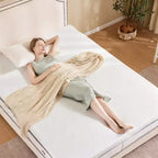 Matelas moderne en mousse à mémoire de forme infusée au gel (2 à 4 pouces), doté de bandes élastiques haute résistance — Matelas certifié CertiPUR-US pour un sommeil confortable.