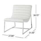 Fauteuil canapé moderne rembourré en similicuir
