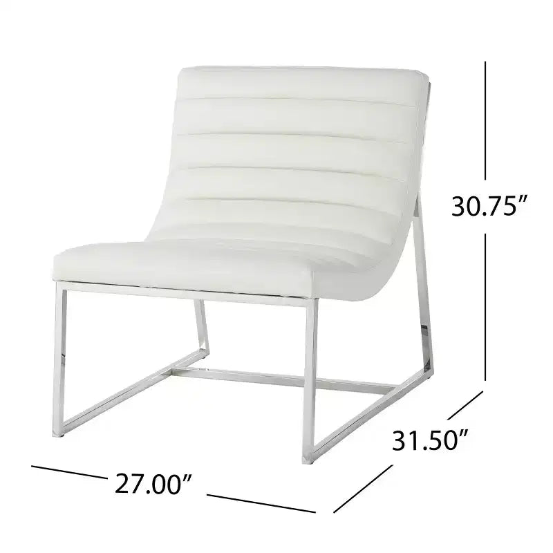 Fauteuil canapé moderne rembourré en similicuir