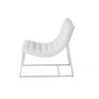 Fauteuil canapé moderne rembourré en similicuir