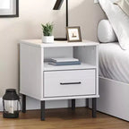 Table de chevet Armoire de rangement pour chambre Table de chevet en bois de pin massif