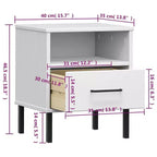 Table de chevet Armoire de rangement pour chambre Table de chevet en bois de pin massif