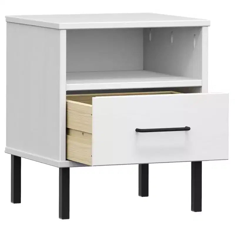 Table de chevet Armoire de rangement pour chambre Table de chevet en bois de pin massif
