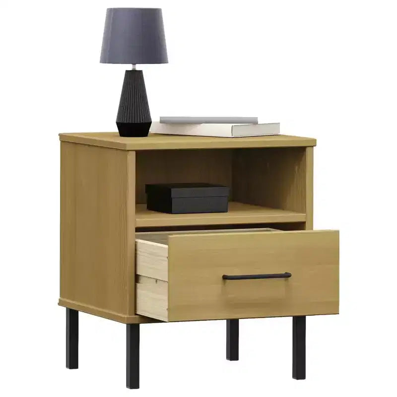 Table de chevet Armoire de rangement pour chambre Table de chevet en bois de pin massif