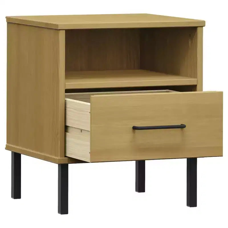 Table de chevet Armoire de rangement pour chambre Table de chevet en bois de pin massif
