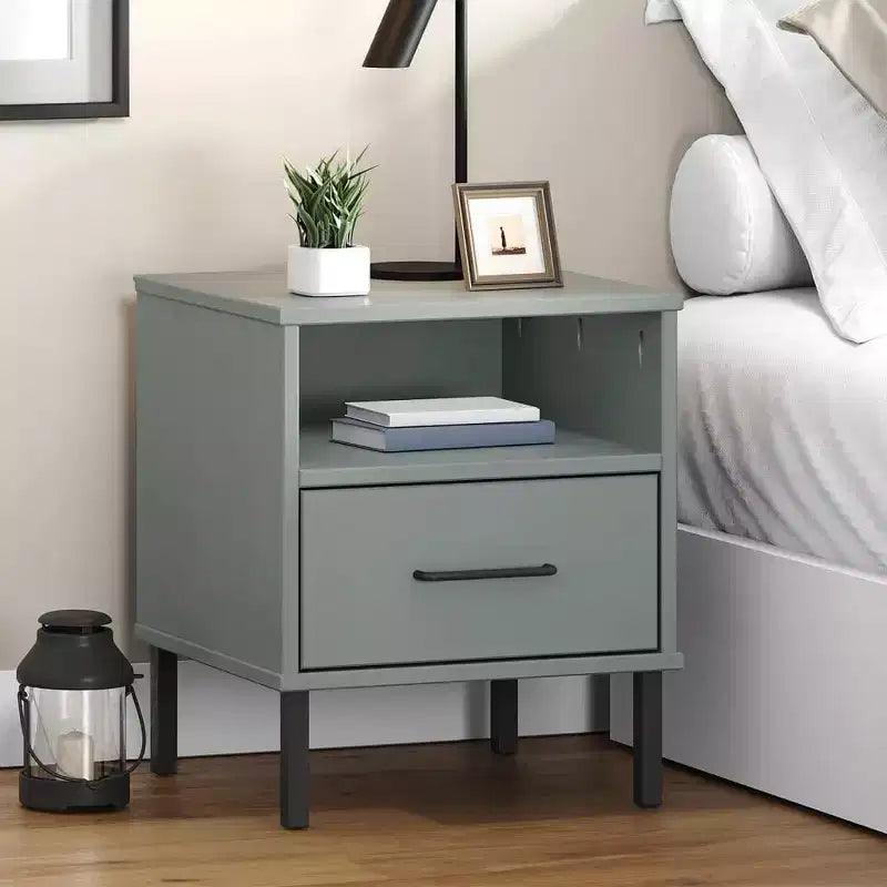 Table de chevet Armoire de rangement pour chambre Table de chevet en bois de pin massif