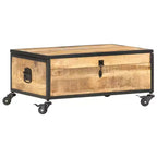 vidaXL Coffee Table 27.6x19.7x13 Solid Mango Wood