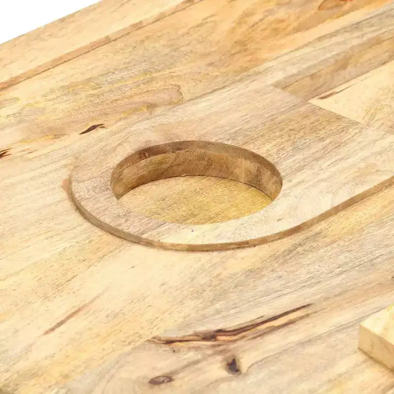 Table basse style cassette 39,4x20,5x17,7 Bois de manguier massif