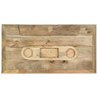 Table basse style cassette 39,4x20,5x17,7 Bois de manguier massif