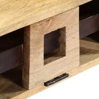 Table basse style cassette 39,4x20,5x17,7 Bois de manguier massif
