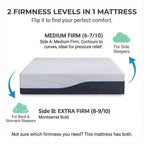 Matelas en mousse à mémoire de forme Twin XL de 12 à 14 pouces, matelas ferme en gel rafraîchissant haut de gamme au thé vert, housse amovible sans fibre de verre, respirant et offrant un bon soutien