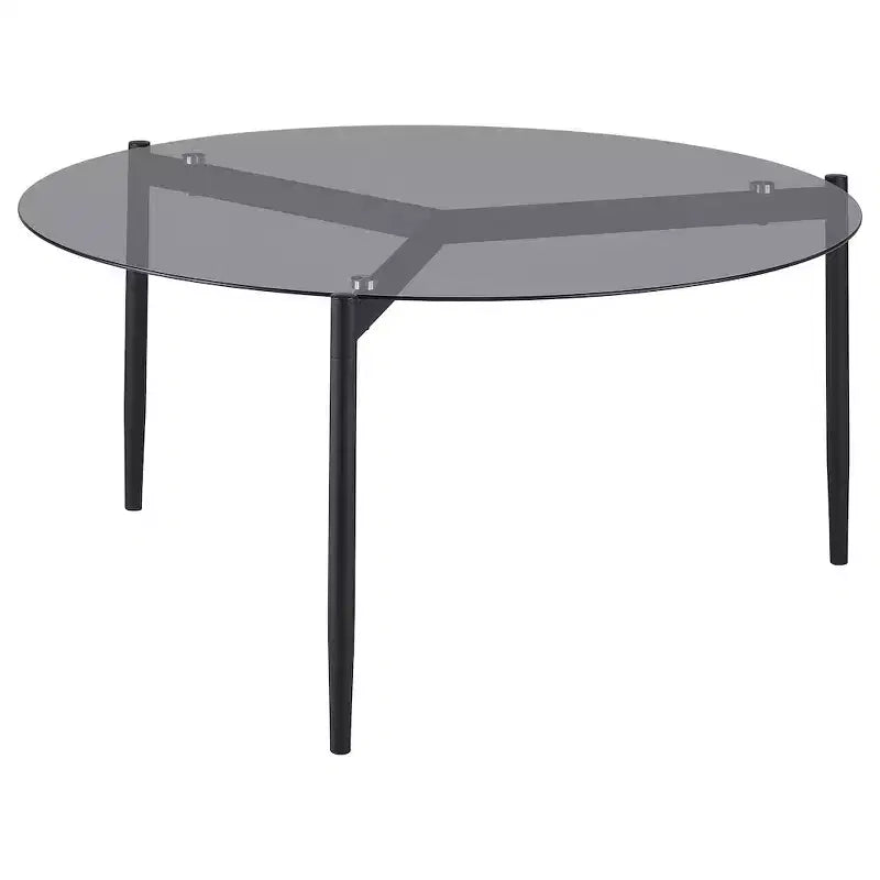 Coaster,Rosalie Round Smoked Glass Top Coffee Table
